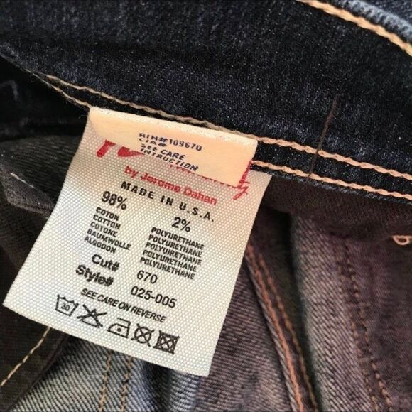 Citizens of Humanity Crop Dark Denim Jeans Rolled Cuff COH size 29 Capri MINT! - Picture 4 of 9